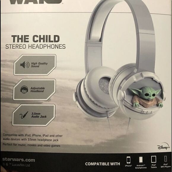 NEW Star Wars Yoda The Child  Headphones 2021 Grey - Picture 4 of 5
